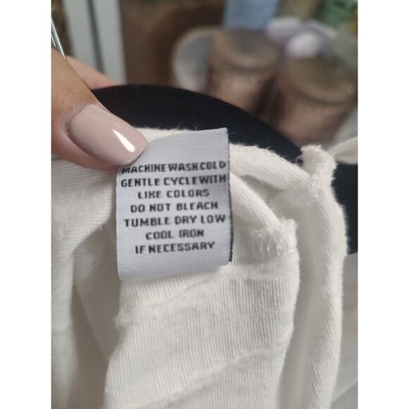 Habitat Clothes To Live In White Sleeveless Top Small Cotton Linen Blend - Picture 13 of 13